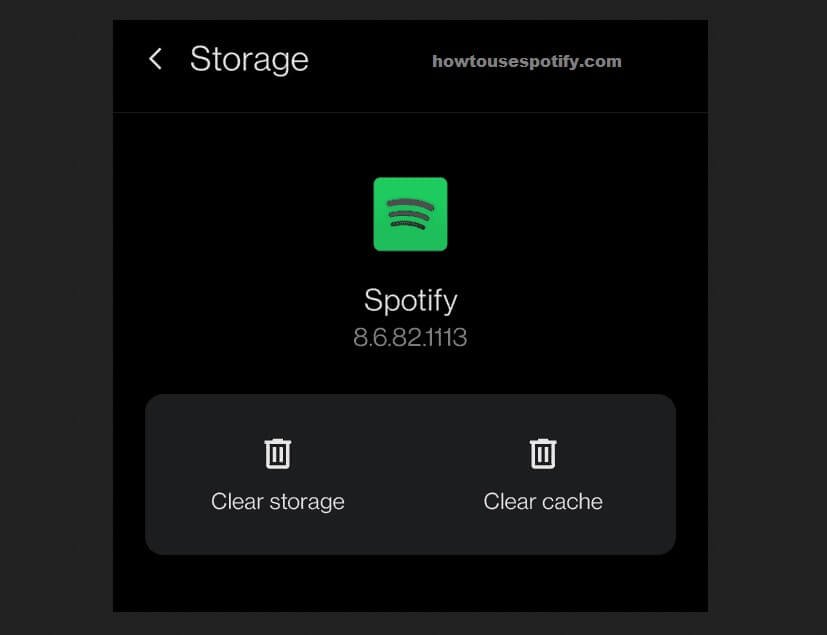 Clear Cache Spotifyapp