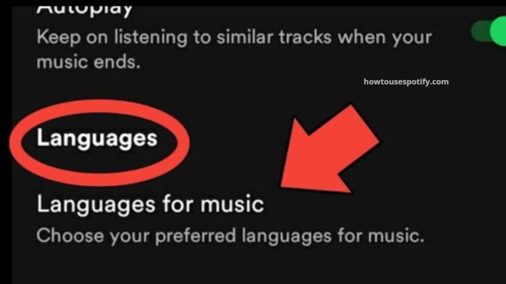 How to Change language on spotify