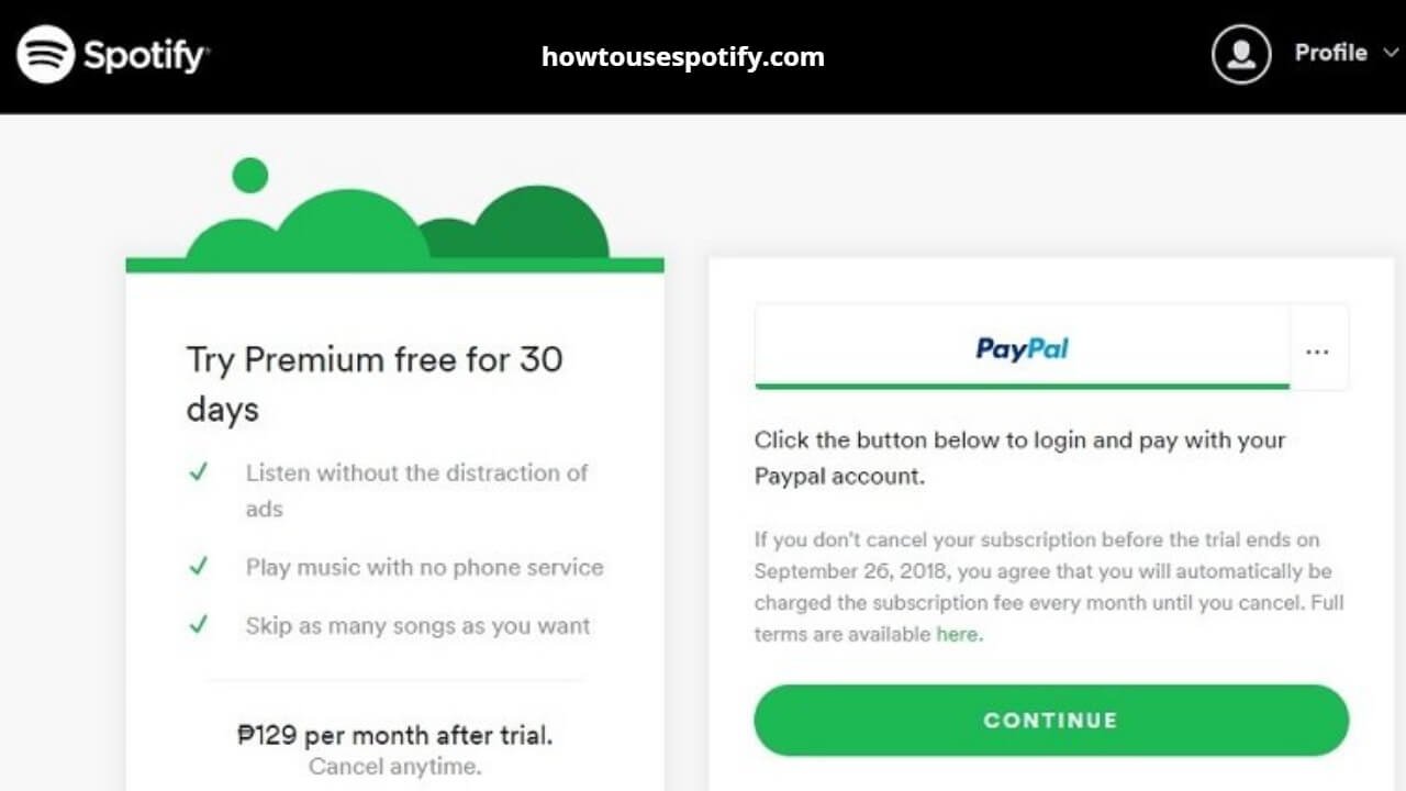 get Spotify premium without a credit card